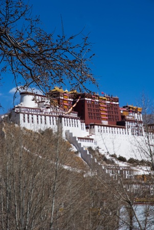 Potala palace in Lhasa, Tibet のeditorial素材