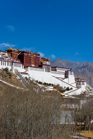 Potala palace in Lhasa, Tibet のeditorial素材