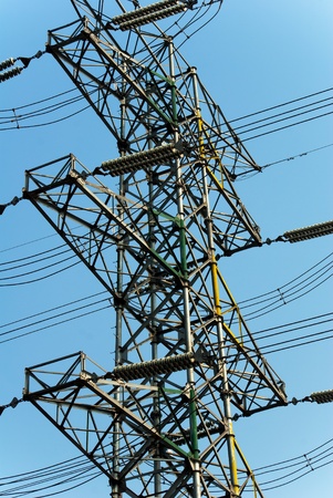 High-voltage towerの写真素材
