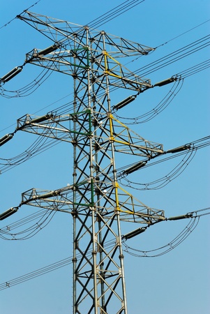 High-voltage towerの写真素材