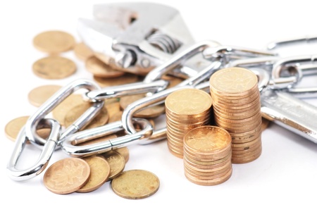 coins in money jar