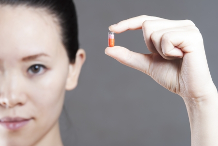 A female oral a medicineの写真素材