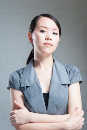 Young women in thinkingの写真素材