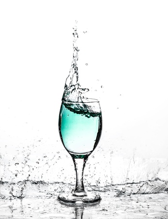 Glass splashの写真素材