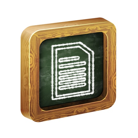 The wooden frame of the icon, chalk hand-paintedの写真素材