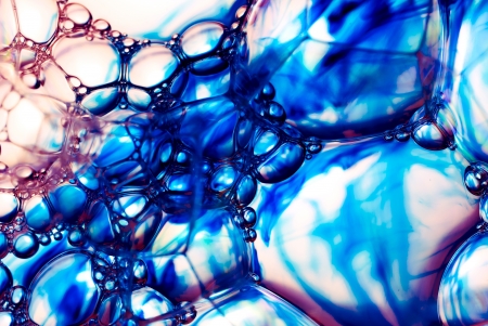 The surface of the bubbleの写真素材
