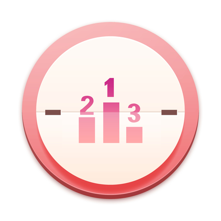 Pink icon, victory platform symbolの写真素材