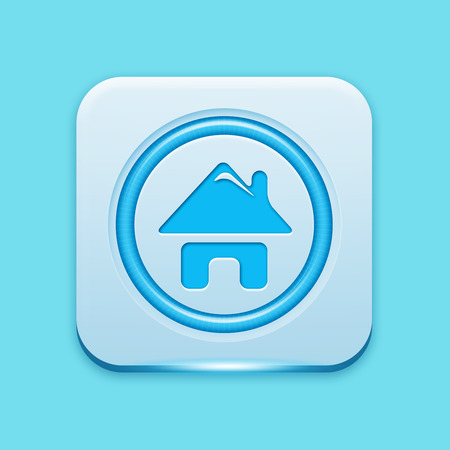 Blue icon edge lightの写真素材