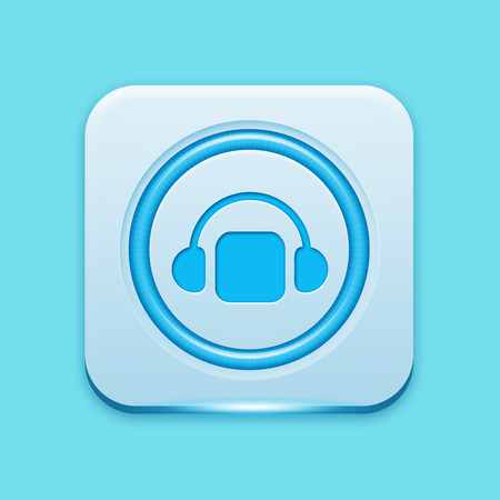 Blue icon edge lightの写真素材