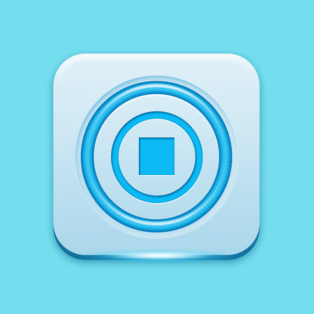 Blue icon edge lightの写真素材