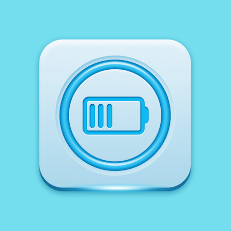 Blue icon edge lightの写真素材