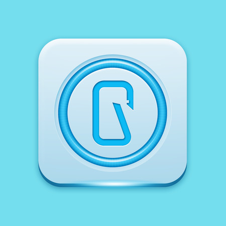 Blue icon edge lightの写真素材