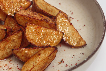 Roasted Potato Wedges with Paprika Seasoning
