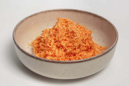 Shredded Carrot Salad with Mayonnaiseの写真素材