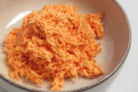 Shredded Carrot Salad with Mayonnaiseの写真素材