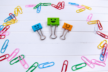 funny paperclipの写真素材