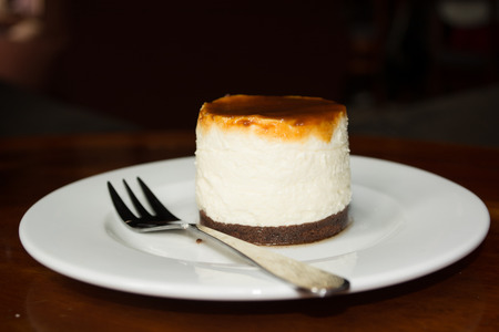 Testy caramel cheesecakeの写真素材