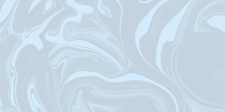 Trendy background with liquid texture in gray colors. Liquid wave flow of paint or smoke for banner, flyer, cover or placard in trendy acid rave style. Optical illusionのイラスト素材