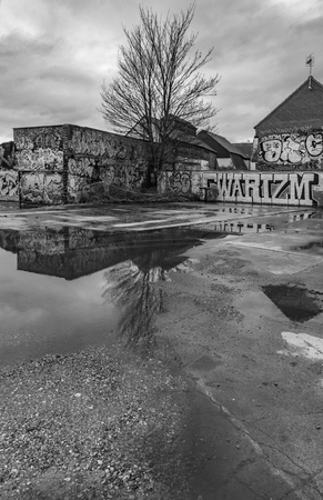 Urban graffitiの写真素材