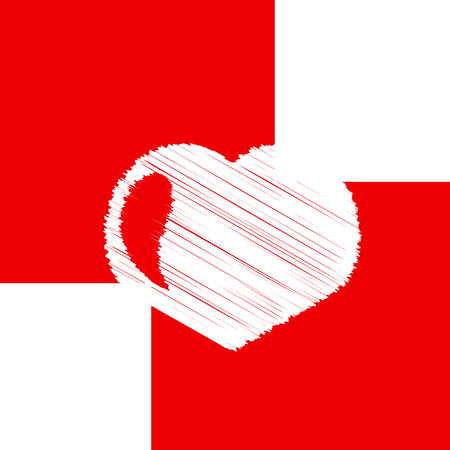 Red heart.のイラスト素材