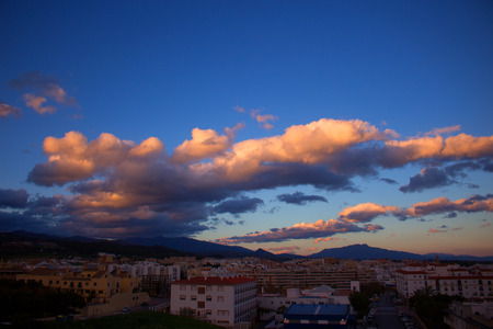 Sky, clouds, either. Estepona city, Andalusia, Spain.の写真素材