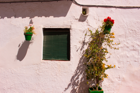 Spanish house. Beautiful architecture. Mediterranean style. Decoration. Costa del Sol, Andalusia, Spain.の写真素材