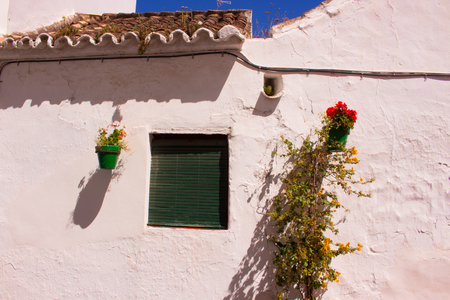 Spanish house. Beautiful architecture. Mediterranean style. Decoration. Costa del Sol, Andalusia, Spain.の写真素材