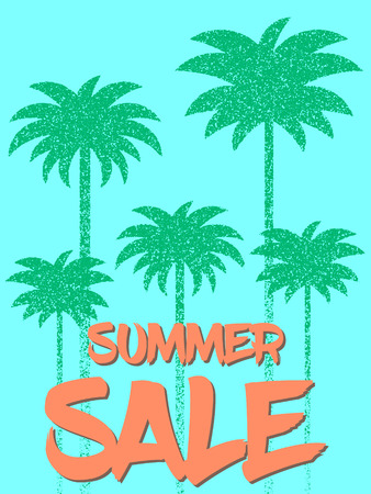 Comes out. Summer sale promotion banner. Colorful vector illustration.のイラスト素材