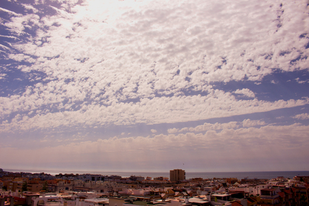 Sky. Beautiful sky with clouds. Summer landscape.の写真素材