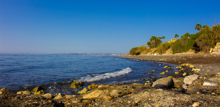 Beach Mediterranean sea. Costa del Sol, Andalusia, Spain.の写真素材