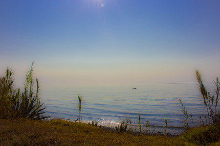 Beach Mediterranean sea. Costa del Sol, Andalusia, Spain.の写真素材