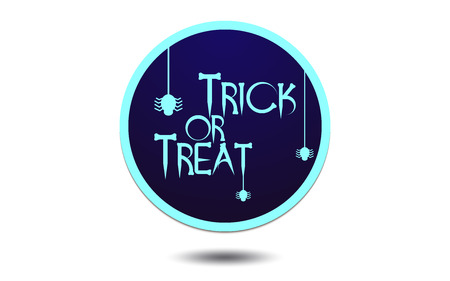 Trick or Treat. Halloween Vector Design with Trick or Treat lettering. Vector illustration.のイラスト素材