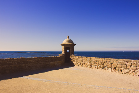 Seafront. Embankment and sea view in Cádiz. Picture taken ? ? "February 10, 2018.のeditorial素材