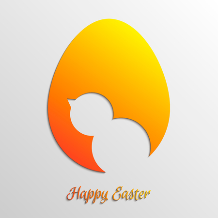 Happy Easter greeting card template design. Vector illustration.のイラスト素材