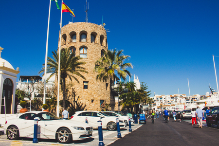 Puerto Banus View of Puerto Banus, Marbella, Malaga, Costa del Sol, Spain. Picture taken on 27 march 2018.のeditorial素材