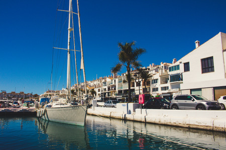 Puerto Banus View of Puerto Banus, Marbella, Malaga, Costa del Sol, Spain. Picture taken on 27 march...