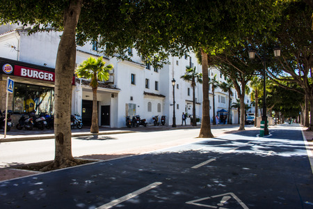 Street. Street in Puerto Banus, Marbella, Malaga, Costa del Sol, Spain. Picture taken on 27 march 2018.のeditorial素材