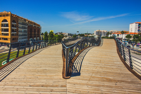 Boulevard San Pedro de Alcantara. Promenade in the city of San Pedro de Alcantara, Marbella. Malaga Province, Andalusia, Spain. Picture taken ? ? "22 May 2018.のeditorial素材