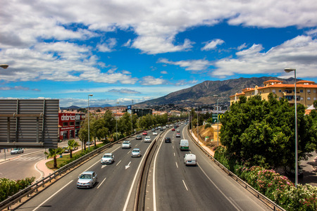 Fuengirola landscape. A sunny day in Fuengirola. Malaga province, Andalusia, Spain. Picture taken ?...
