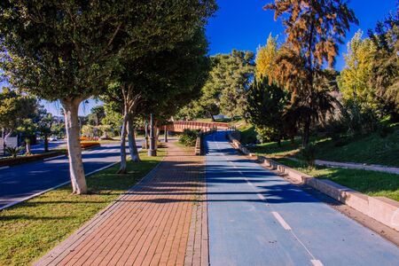 Estepona. Street of Estepona, Andalusia, Spain. Picture taken? 5 december 2018.のeditorial素材