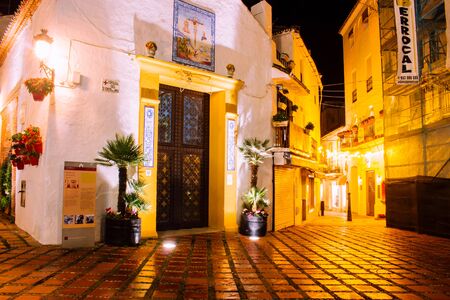 Christmas decoration. Streets of Marbella decorated for Christmas. Marbella, Andalusia, Spain....