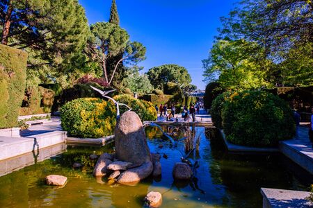 The? Good Retirement? Park in Madrid. Retiro Park is one of the largest parks in the city of Madrid,...