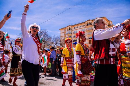 25th INTERNATIONAL VILLAGES FAIR in Fuengirola. The multicultural parade, in which all the...
