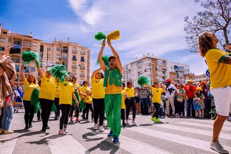 25th INTERNATIONAL VILLAGES FAIR in Fuengirola. The multicultural parade, in which all the...