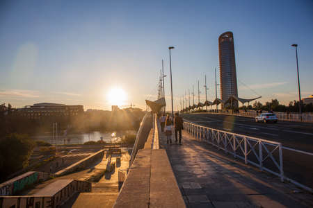 Bridge of Christ. (Bridge of Christ) Seville, Andalusia, Spain. Picture taken 22 March 2020.のeditorial素材