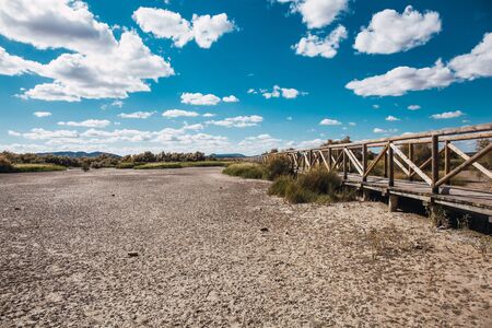 Lagoon view. Dry lagoon? Stone Fountain ?.の写真素材