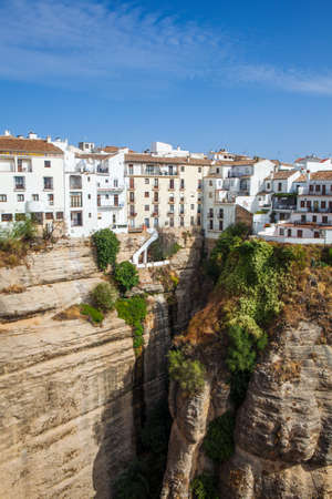Ronda, a small village with white houses in Andalusia, Spain. Picture taken - 23 September 2020.の写真素材