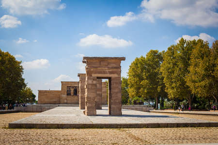 The Temple of Debod (Templo de Debod) Madrid, Spain. Picture taken - 26 September 2021.のeditorial素材