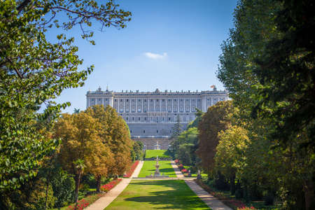 Madrid, Spain: the Royal Palace, (Palacio Real de Madrid). Picture taken - 26 September 2021.