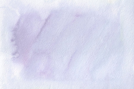 Bright aquamarine watercolor background. Painting with a brush on paperの写真素材